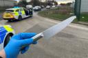 One of the knives that was seized from Marek Vasko, of Elm Road, Wisbech.
